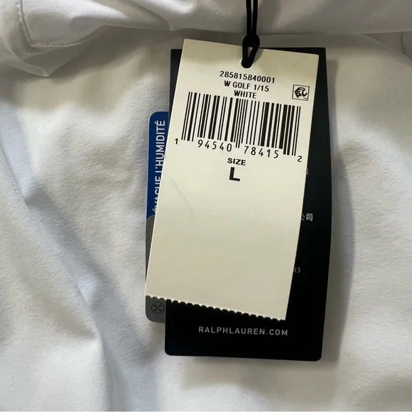 NWT RLX Ralph Lauren White Mini Pleated Tennis Skirt Skort Women's Sz L - Picture 11 of 12